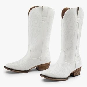White Western Cowboy Boots